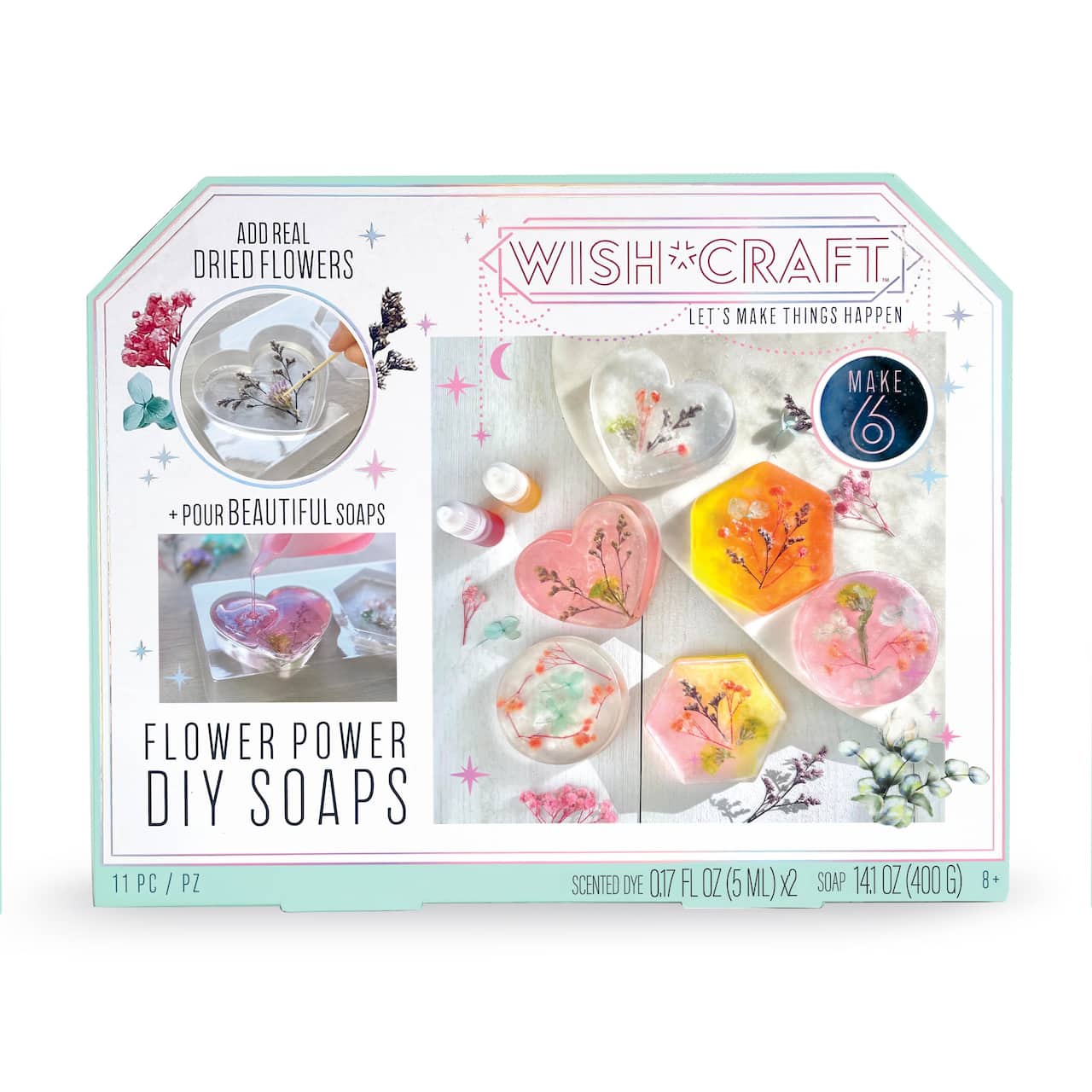WishCraft Flower Power DIY Soap Activity Kit
